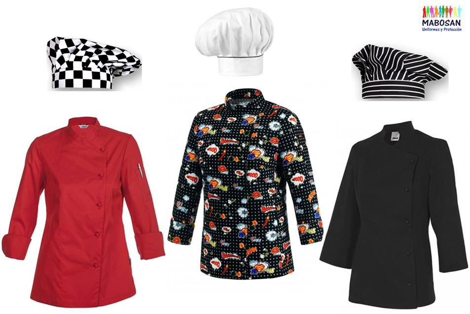 chaqueta chef mujer